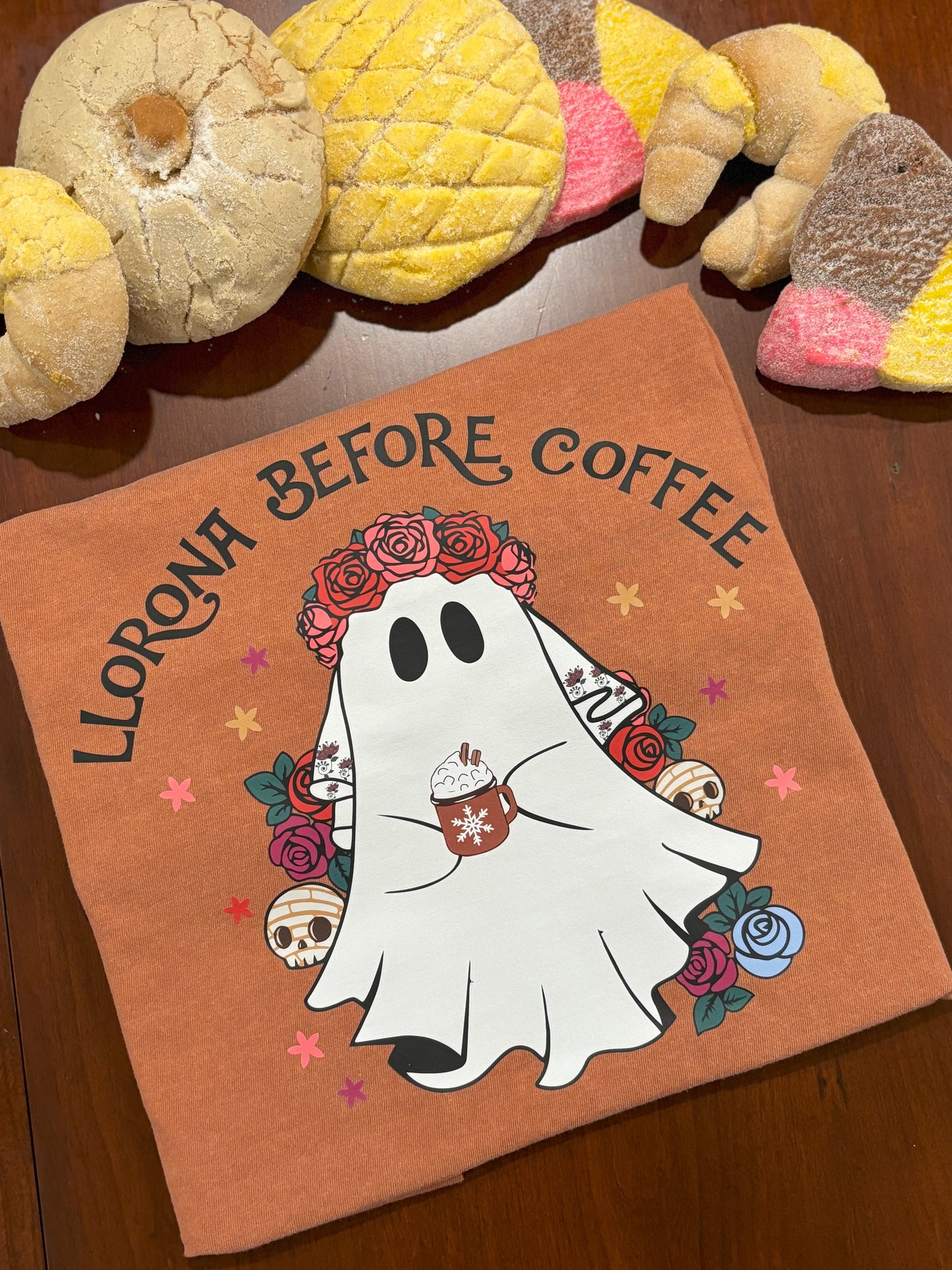 Llorona Before Coffee T-shirt